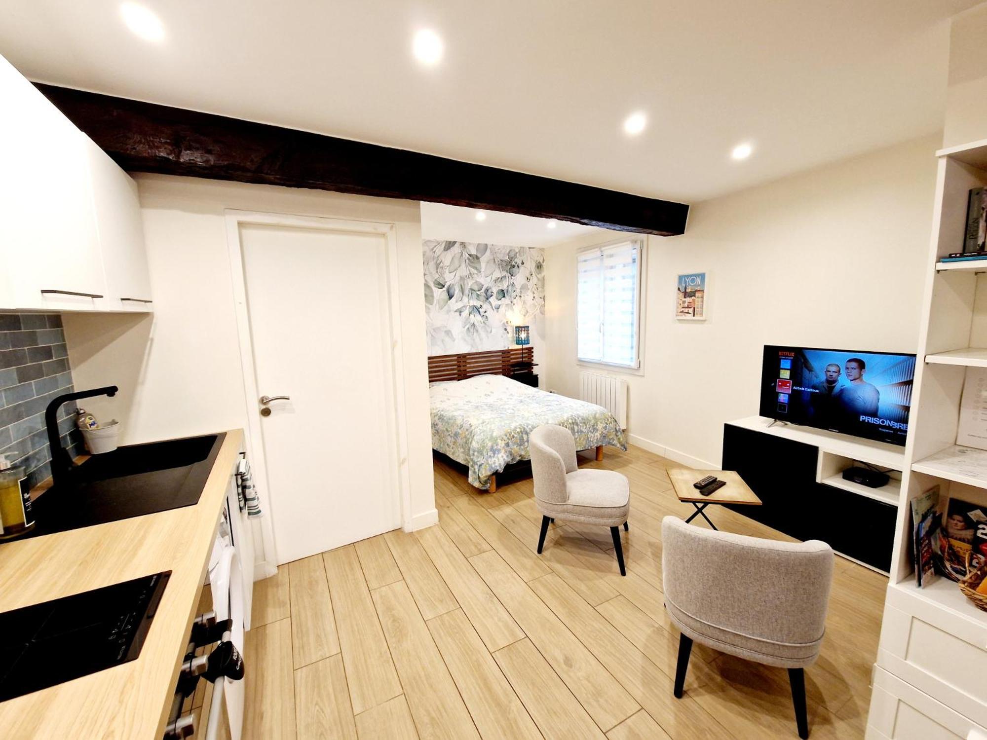 Studio Entierement Equipe Cailloux-sur-Fontaines 외부 사진